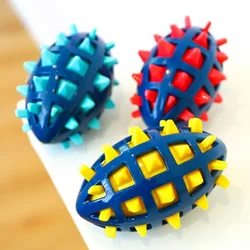 Pelota de goma para perro, juguete con espinas, resistente a mordeduras, productos de entrenamiento de dientes molares, juguete para mascotas, juguetes interactivos para masticar perros #