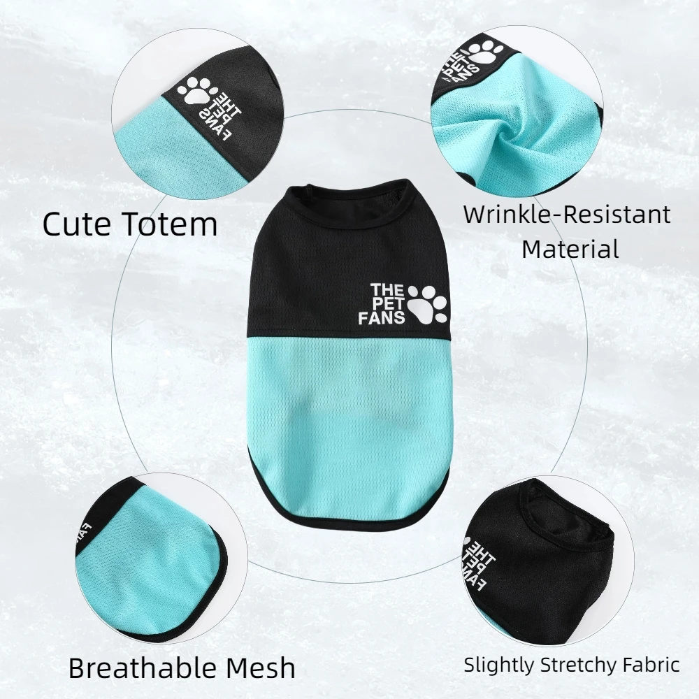 Ropa de verano para perros pequeños y grandes, ropa de malla transpirable para mascotas, chaleco fresco para Chihuahua, camiseta ligera y cómoda para mascotas - imagen 2