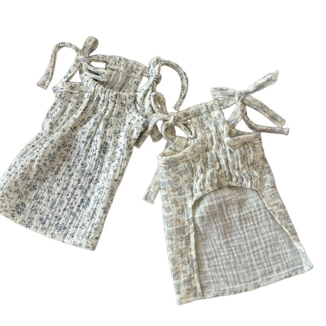 Chaleco transpirable para mascotas, camisola, pijama, vestido con cordón para mascotas, ropa para perros pequeños, ropa para cachorros de primavera para perros pequeños - imagen 5