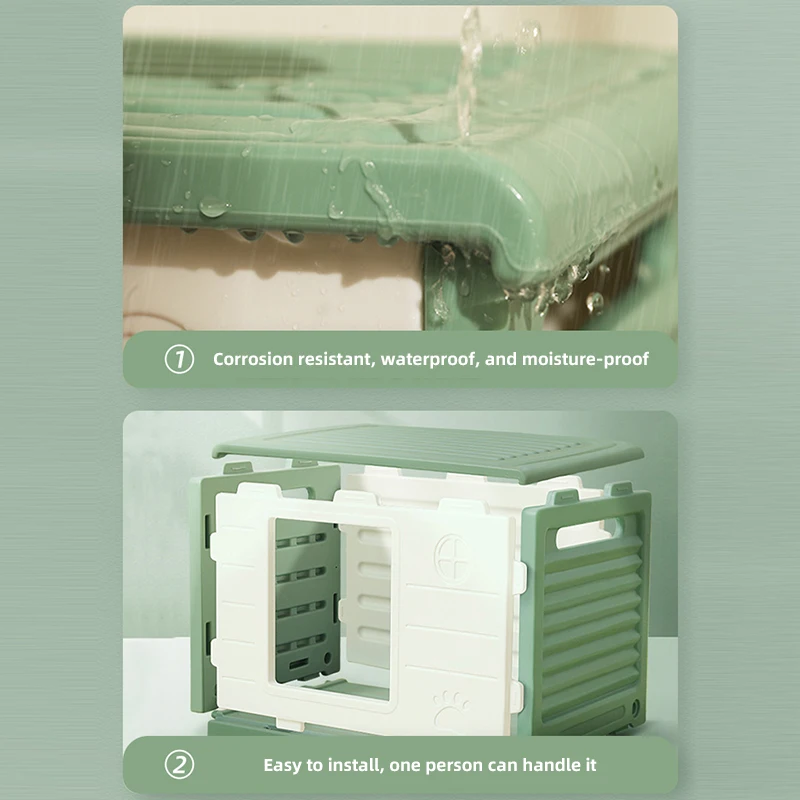 HOOPET, arena para gatos, casa para gatos, cabaña de verano para exteriores, perrera para perros a prueba de lluvia, casa para gatos callejeros, nidos al aire libre - imagen 5