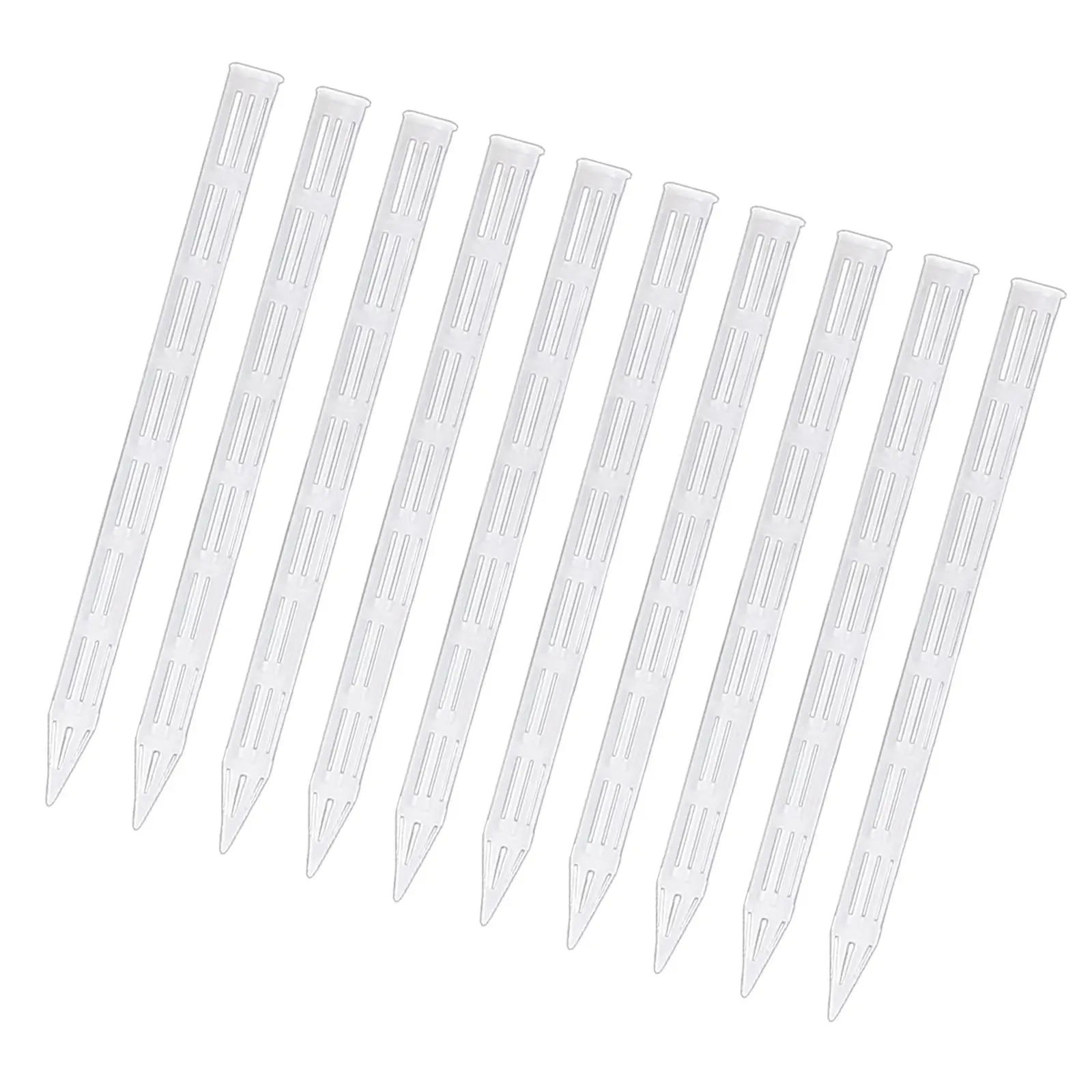 10 Pieces Reusable Professional Pots Soil Aeration Stakes Air Tubes 1.5x25cm Transparent