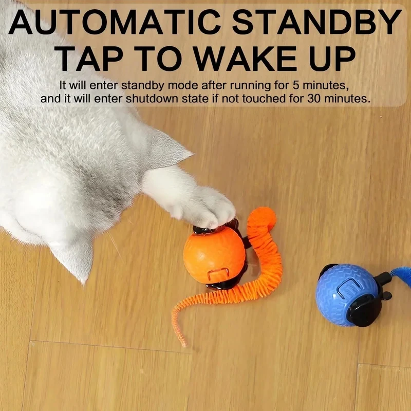 Pelota interactiva LED para gatos – Juguete yo-yo automático inteligente - imagen 4