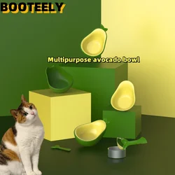 Comedero 3 en 1 para gatos - tazon comida y agua con diseño aguacate