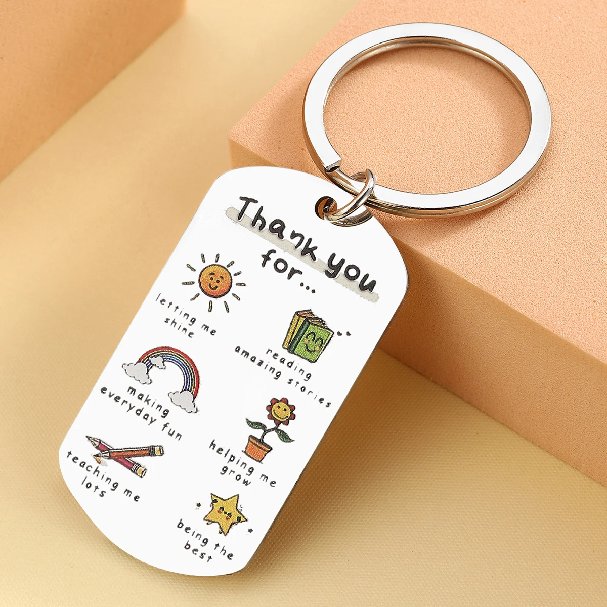 Llavero bonito de agradecimiento para mujer, regalo de Navidad, Día de Acción de Gracias, Día de San Valentín, 1 unidad - imagen 5