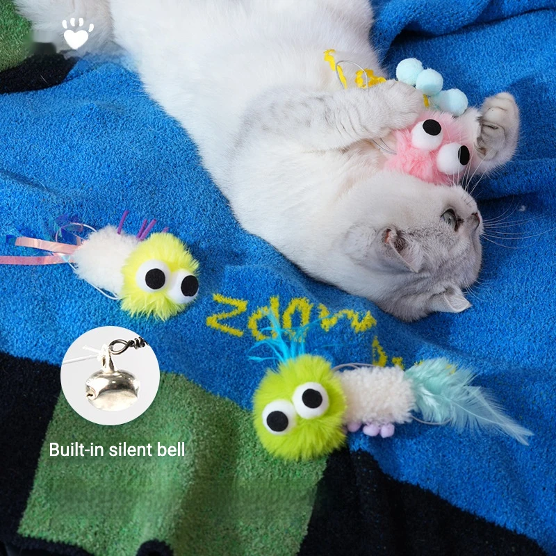 Juguete piel oveja natural para gatos monstruo flexible hierba gatera - imagen 3