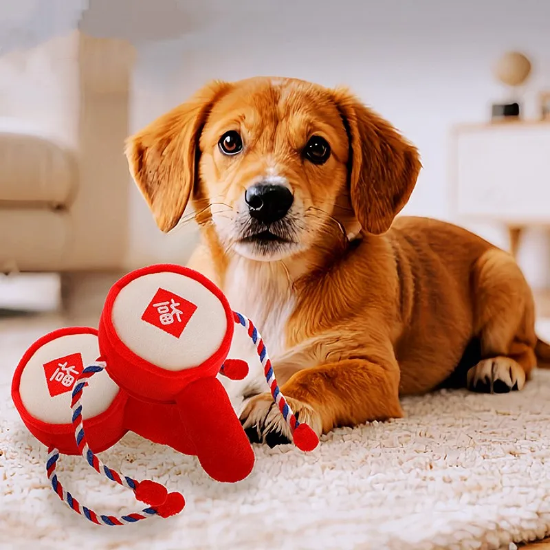 Juguetes para perros a prueba de masticar, juguetes interactivos para perros, juguete para perros resistente a mordeduras con campana, cuerdas suaves, juguete para perros, limpieza de dientes, entrenamiento para cachorros - imagen 2