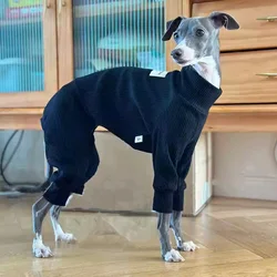 Abrigo calido de algodon para perros Whippet y Galgo Italiano - cafe