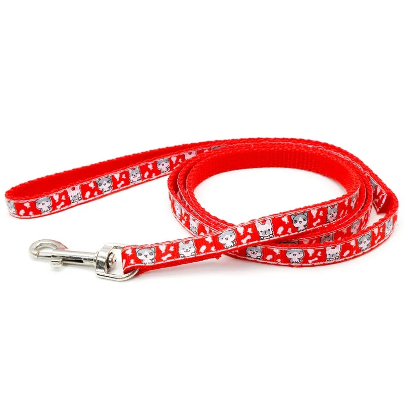 Collar ajustable para perro y gato, correa para cachorros, caminar al aire libre, perro pequeño, Chihuahua Terrier Schnauzer, cuerda de tracción para exteriores - imagen 3