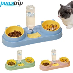 Comedero y Bebedero 3 en 1 para Gatos y Perros Pequeños con Tapa