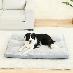 Cama acogedora larga de felpa para perros y gatos