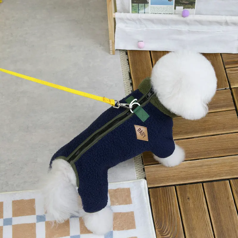 Otoño e Invierno mascota mono de felpa perro oso de peluche perro pequeño pantalones de cuatro patas cálido gato abrigo de invierno ropa para cachorros - imagen 4