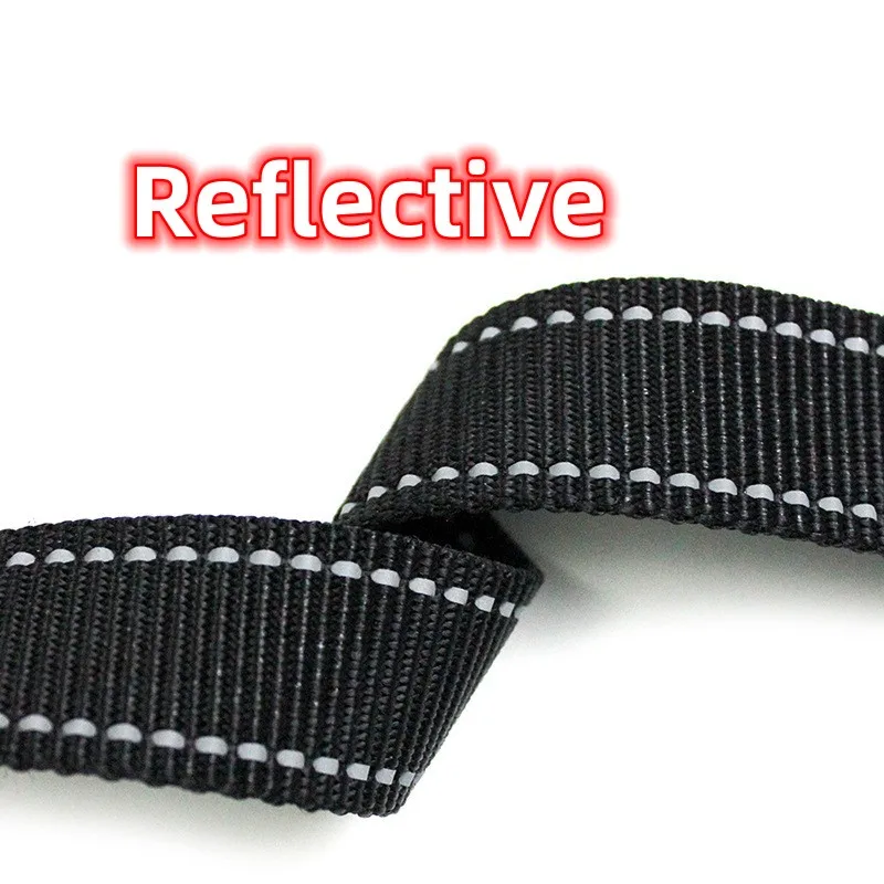 Correa reflectante para perro, correas cortas de nailon para caminar, tracción, mango cómodo, cadena para mascotas - imagen 3