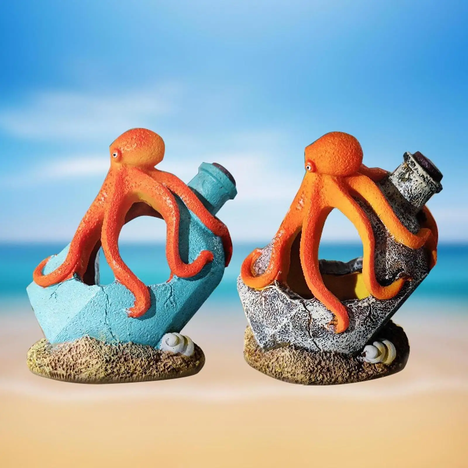 Aquarium Decoration Lifelike Fish Shrimp Hiding House Fish Shrimp Shelter for Tabletop