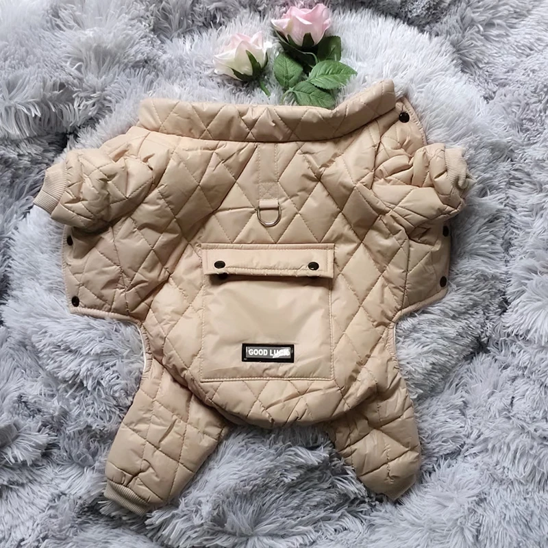 Monos para cachorros, mono impermeable para perros, ropa de invierno de lana para perros pequeños, chaqueta para mascotas, disfraz de Chihuahua, abrigo de Pug Yorkie - imagen 4