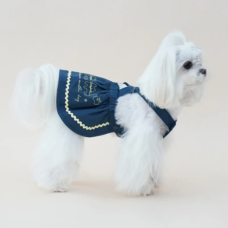 Vestido algodón tirantes perros Maltese, Shih Tzu – Verano - imagen 5
