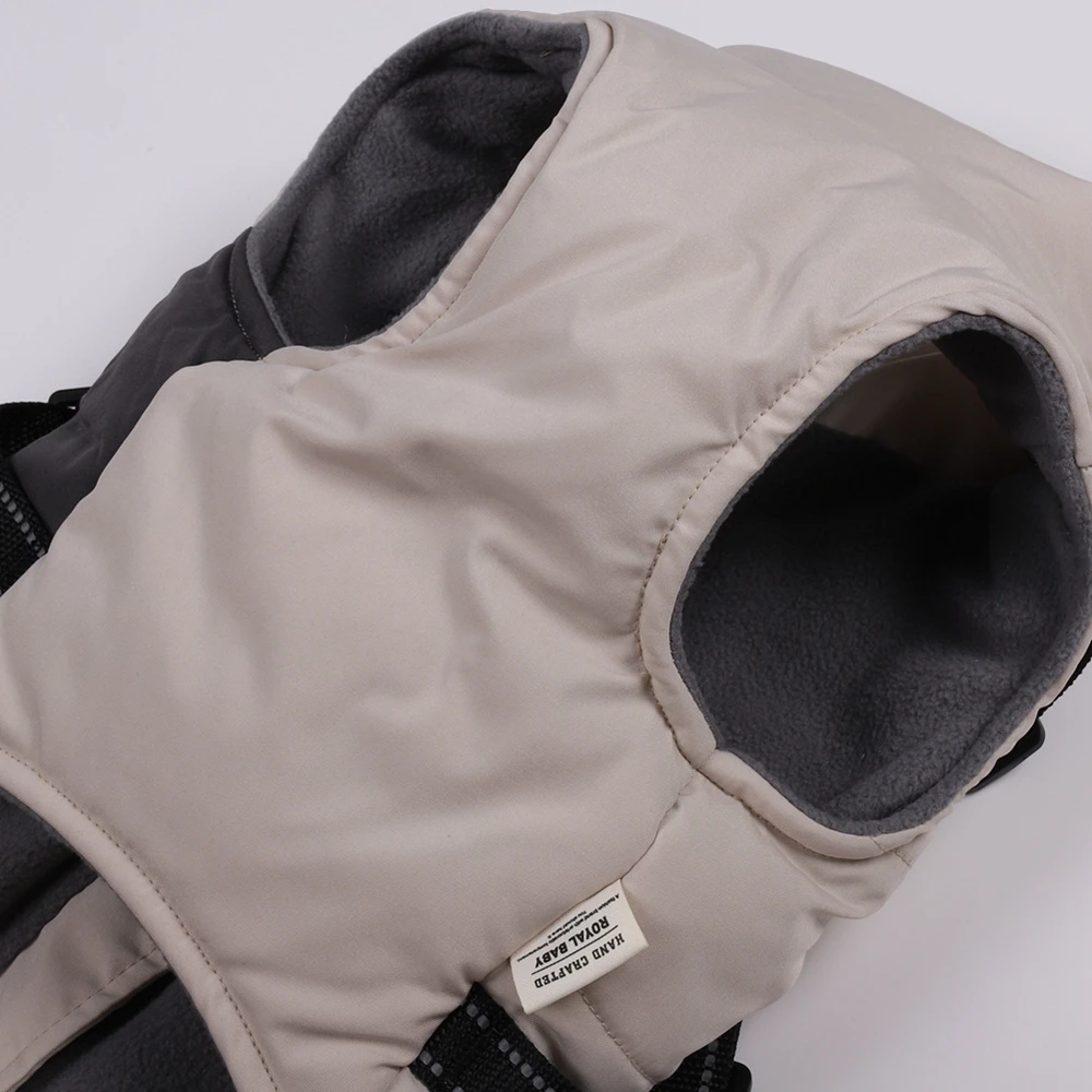 Chaqueta de invierno con arnés para perro, ropa cálida para mascotas, abrigo impermeable para perros pequeños y grandes, trajes de Chihuahua y Bulldog Francés - imagen 3