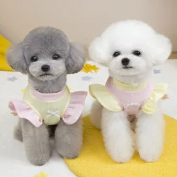 Chaleco de peluche primaveral para gatos y perros pequeños