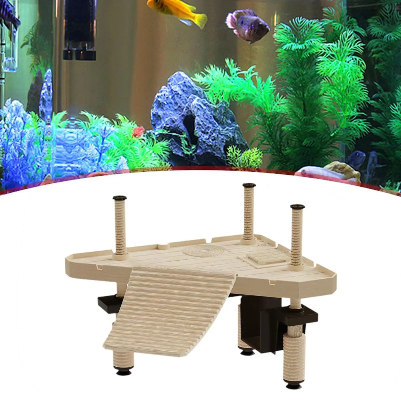 Turtle Basking Platform Sturdy Multi Functional Tortoise Climbing Platform