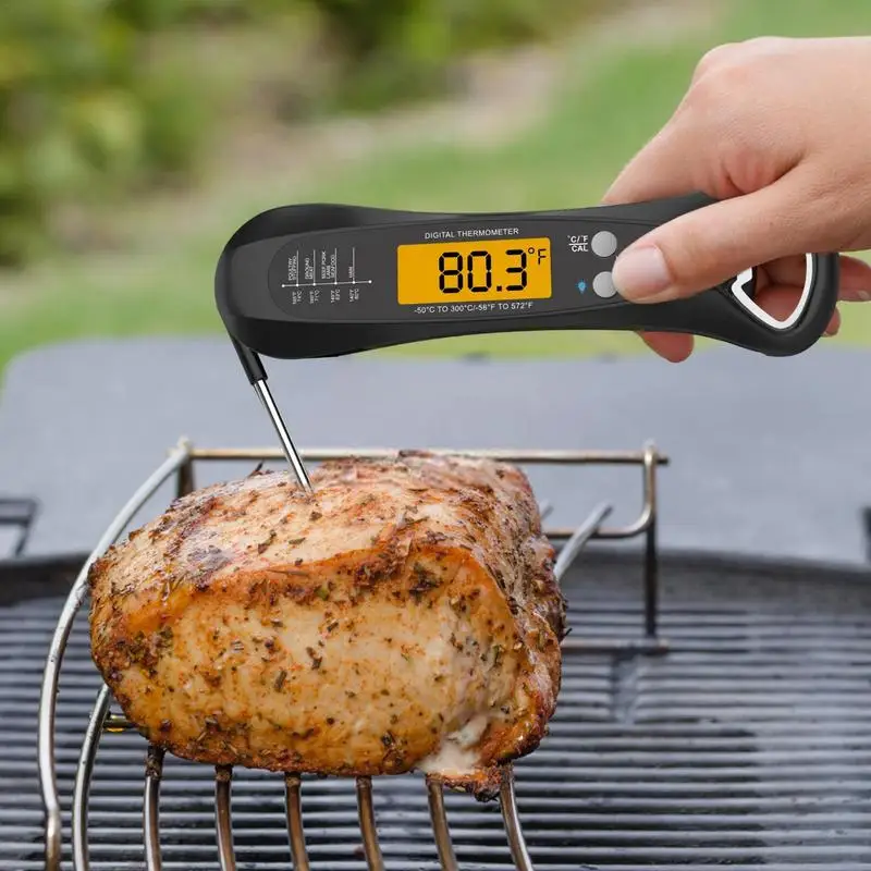 Termómetro Digital para alimentos, herramientas de cocina impermeables para barbacoa y asar a la parrilla, lectura instantánea - imagen 2