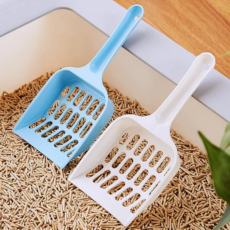 Pala de arena para gatos, pala de arena de plástico para gatos, pala de arena colgante para gatos, herramientas de limpieza de inodoro, cucharas de arena para gatos, suministros para mascotas - imagen 2