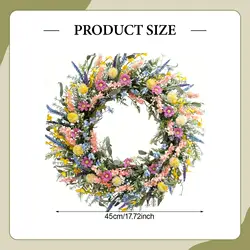 Corona de flores silvestres lavanda primavera para gatos y perros