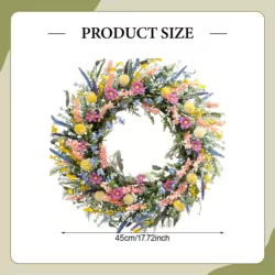 Corona de flores silvestres lavanda primavera para gatos y perros