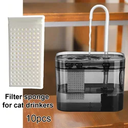 Esponjas de filtro para fuente de agua para mascotas, filtros de espuma de repuesto para dispensadores de agua para gatos y perros, mantienen el agua limpia, 10 Uds.