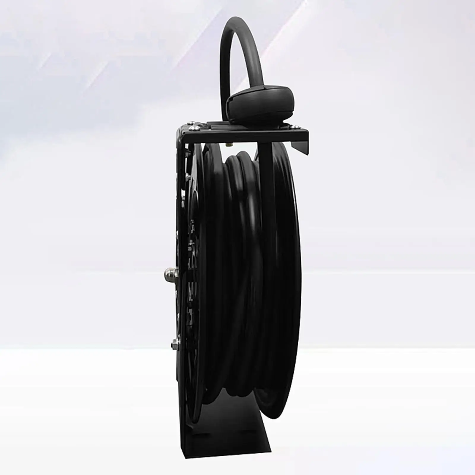 15M Low Pressure Water Hose Reel Auto Retract Flexible Positioning Accessory Multifunctional Professional Wall/Floor Mounted