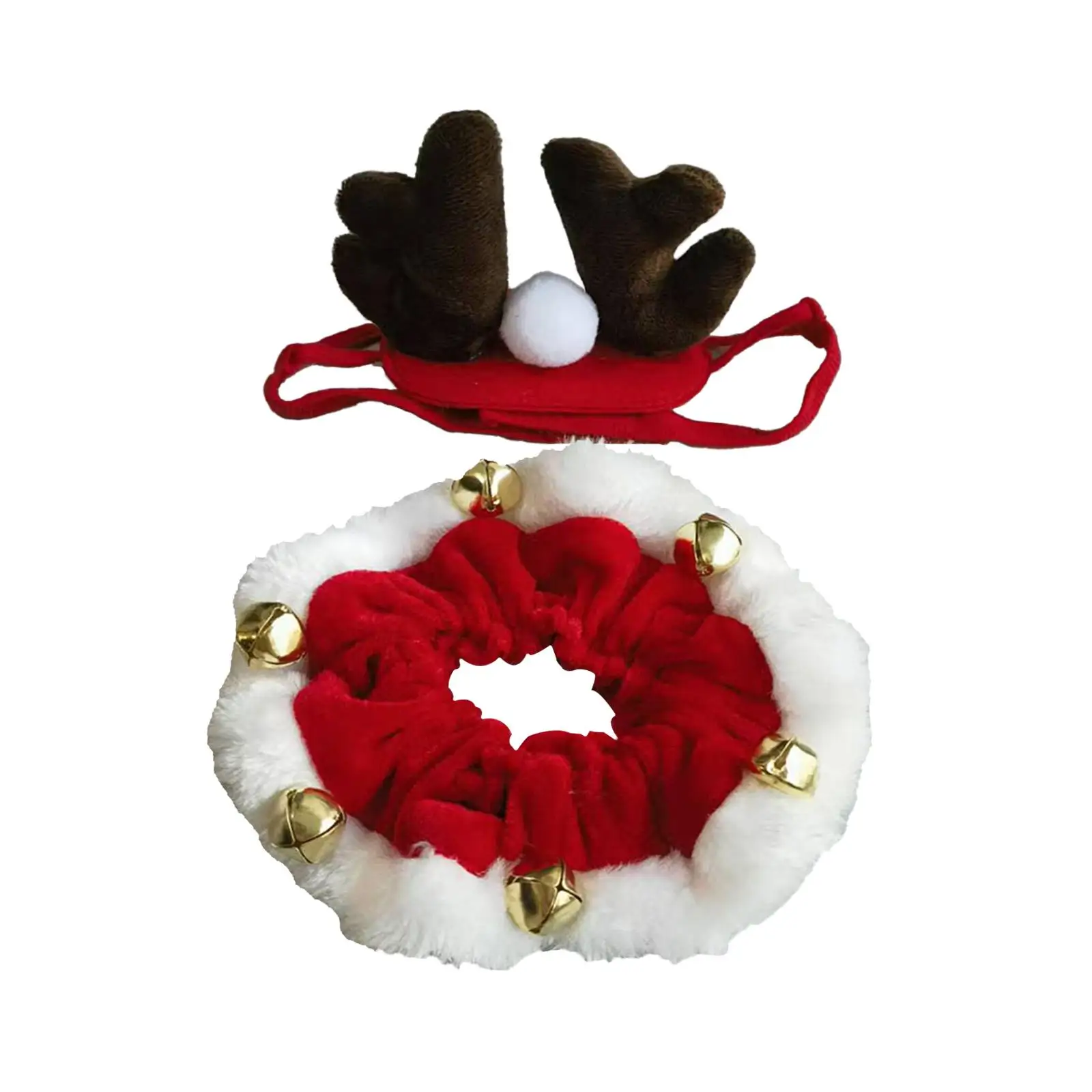 Traje de cuello de gato de Navidad, corbatas de vacaciones para mascotas para espectáculos de festivales y aseo - imagen 4