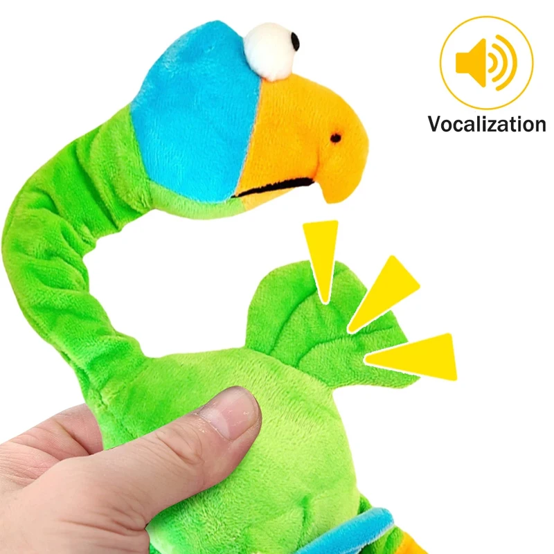 Juguete divertido para mascotas con forma de pollo, mordedor de lana para perros, cachorro, chirriante, hueso de felpa, Molar, accesorios de entrenamiento para perros - imagen 2