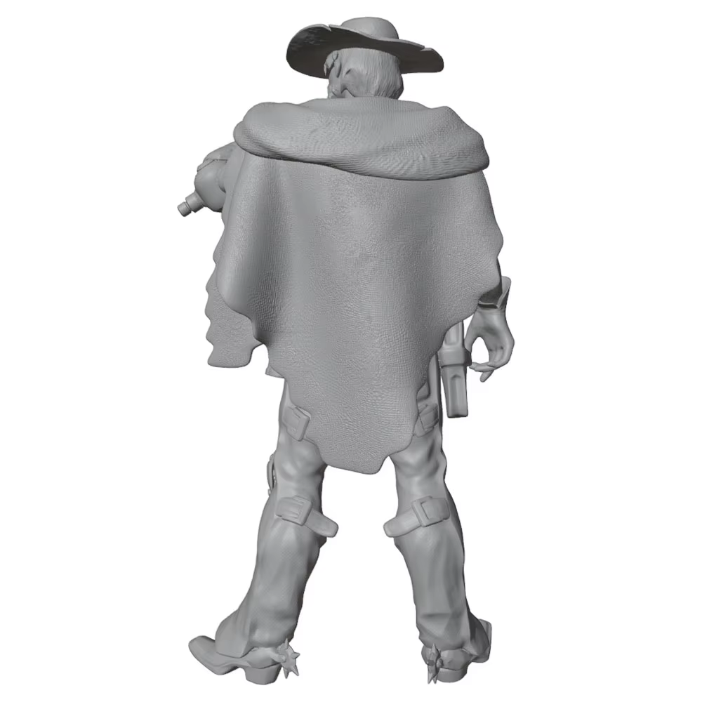 Miniatura de vaquero en resina sin pintar para coleccionar - imagen 4