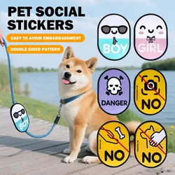 Correa señal de advertencia para perros y gatos – Velcro y etiqueta