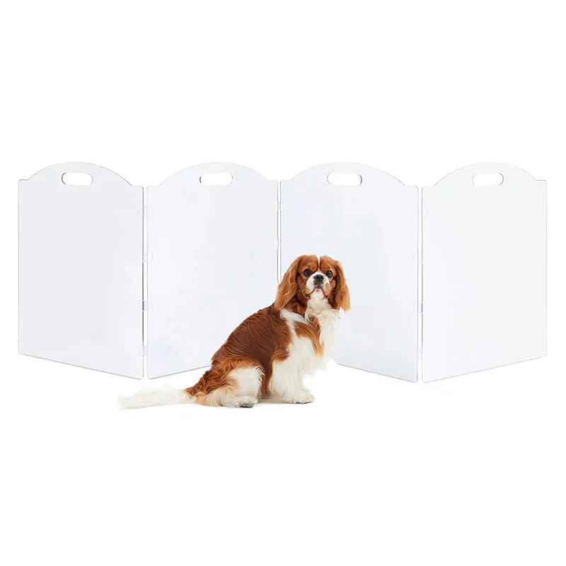 Corral plegable acrílico transparente para perros – Cerca portátil - imagen 2
