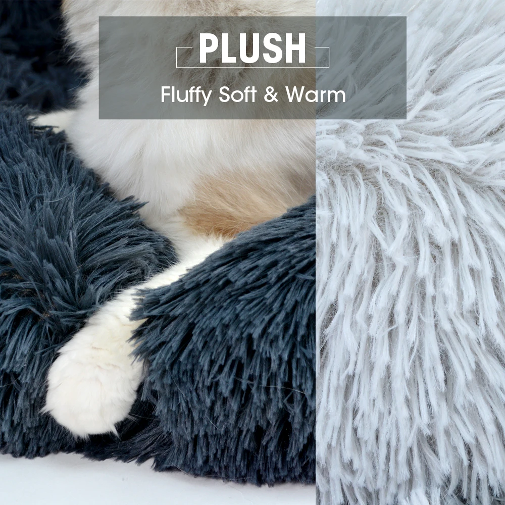 Cama cuadrada para gatos, estera para perros, cojín nido para dormir cálido para gatos, sofá para cachorros, cesta para perros, accesorios de felpa para mascotas, invierno - imagen 3