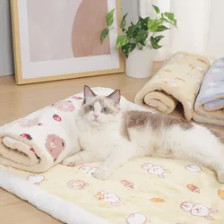Manta nido lana suave para gatos y perros – Cama cálida de invierno