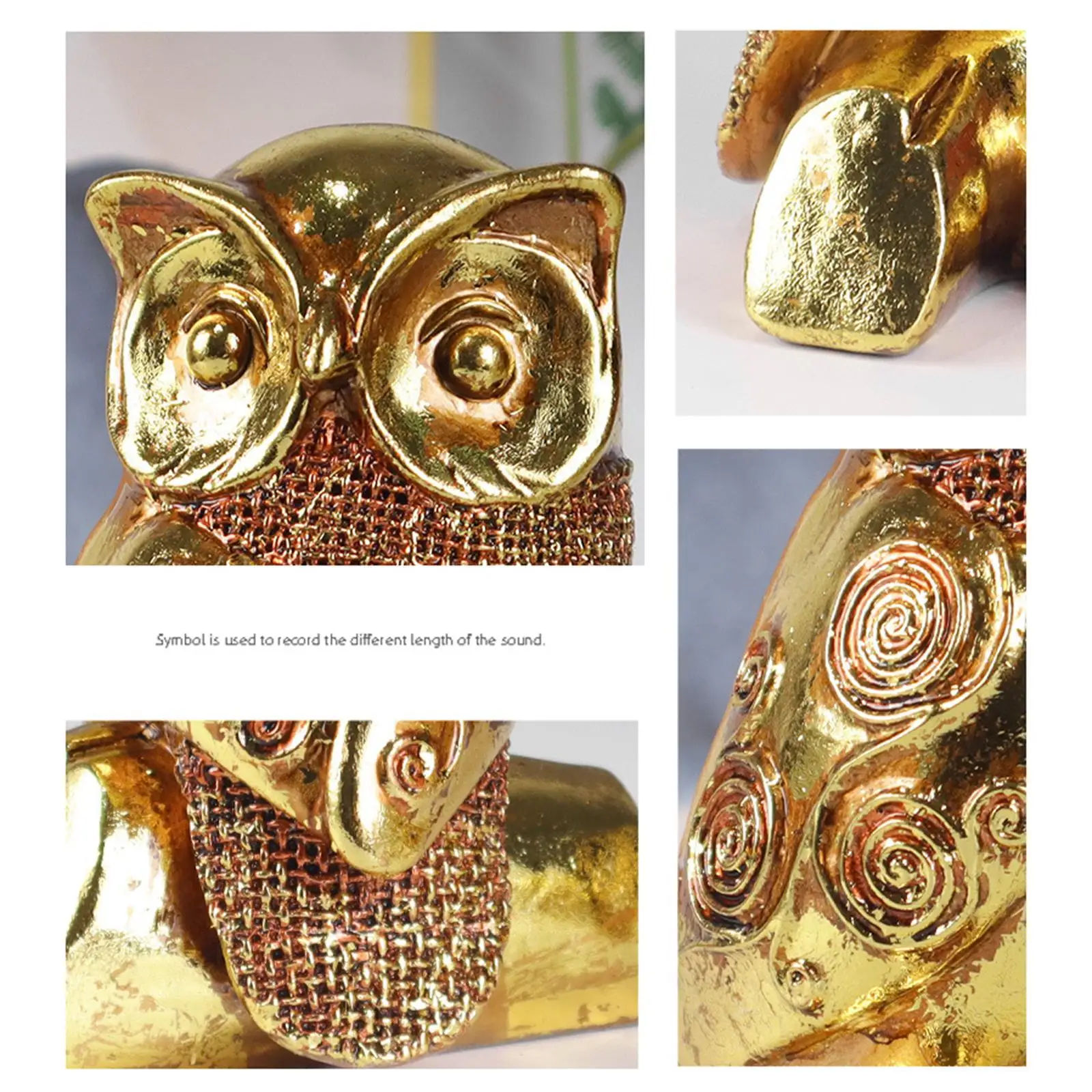 Estatua de búho, bonitos regalos únicos para amantes de los pájaros, adorno de mesa, estatuilla de búho, escultura de pájaro para mesa, estantería, chimenea - imagen 5