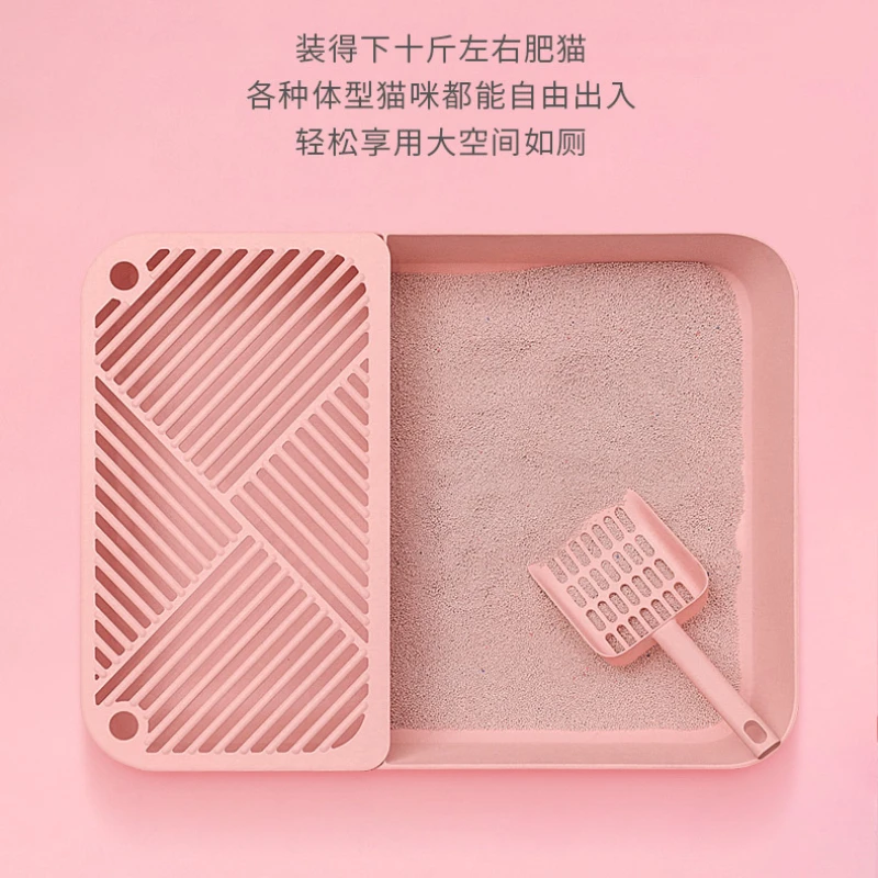 Caja de arena para gatos totalmente cerrada, antisalpicaduras, desodorante para inodoro para mascotas, lavabo para merda, productos para mascotas medianos y pequeños - imagen 5