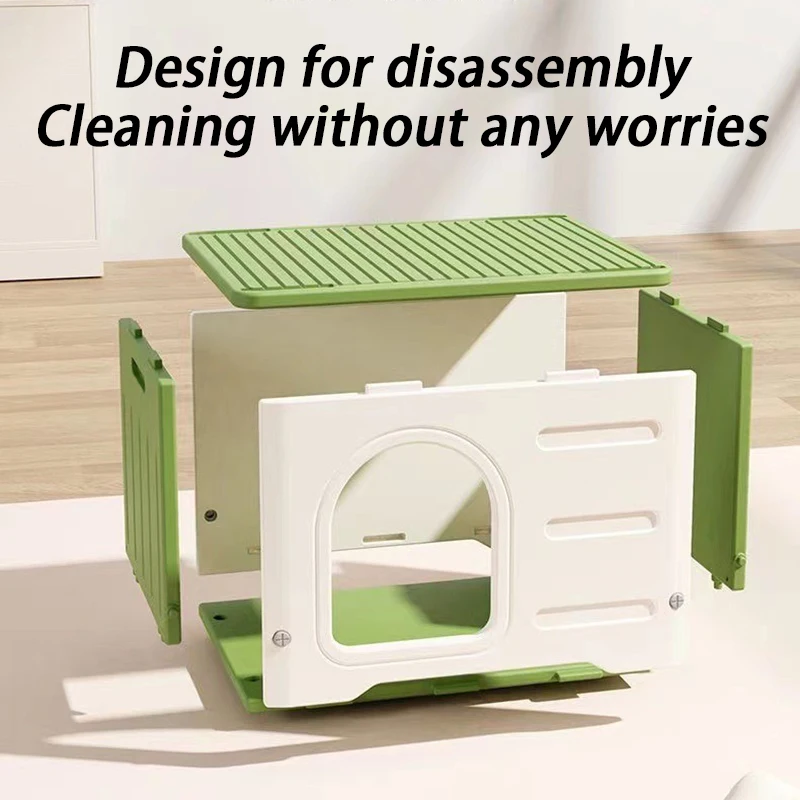 Casa para gatos callejeros al aire libre, Villa impermeable, casa para gatos a prueba de lluvia, jaulas para interiores, nido para gatos exteriores para las cuatro estaciones, suministros para perros pequeños - imagen 4