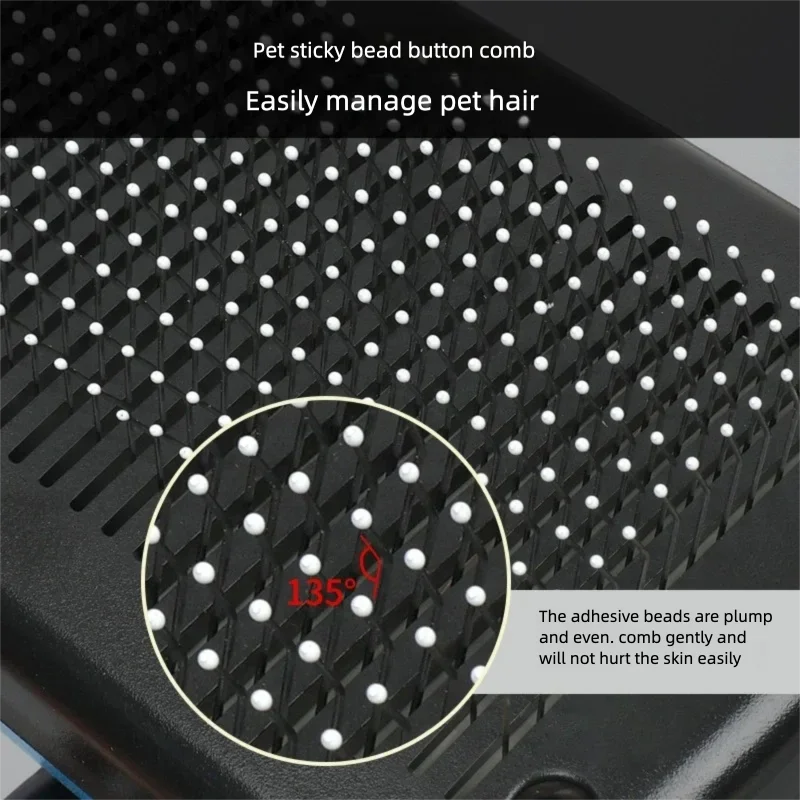 3 uds cepillo rebanador autolimpiante y rastrillo de aseo para mascotas y cepillo de baño para perros y gatos |   Peine desacoplador y herramienta de aseo para deshedding - imagen 4