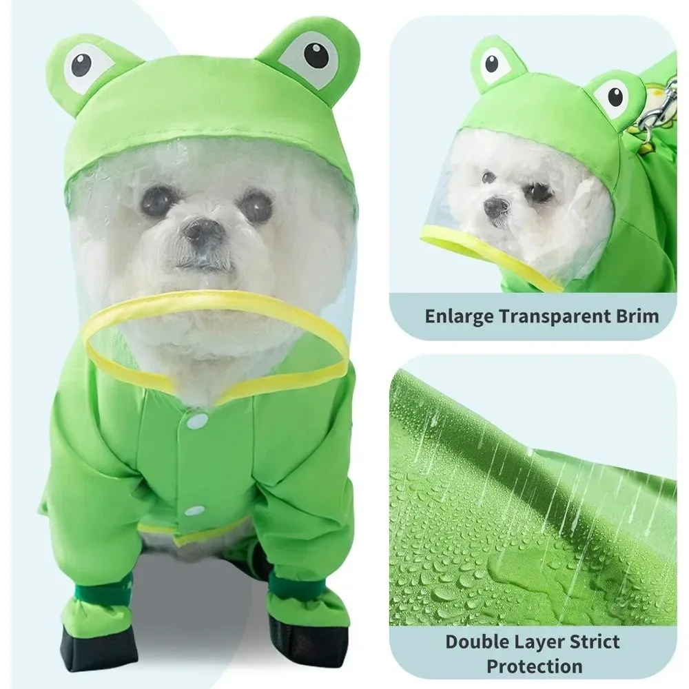 Impermeable para perros con capucha reflectante – Chaqueta dinosaurio - imagen 5