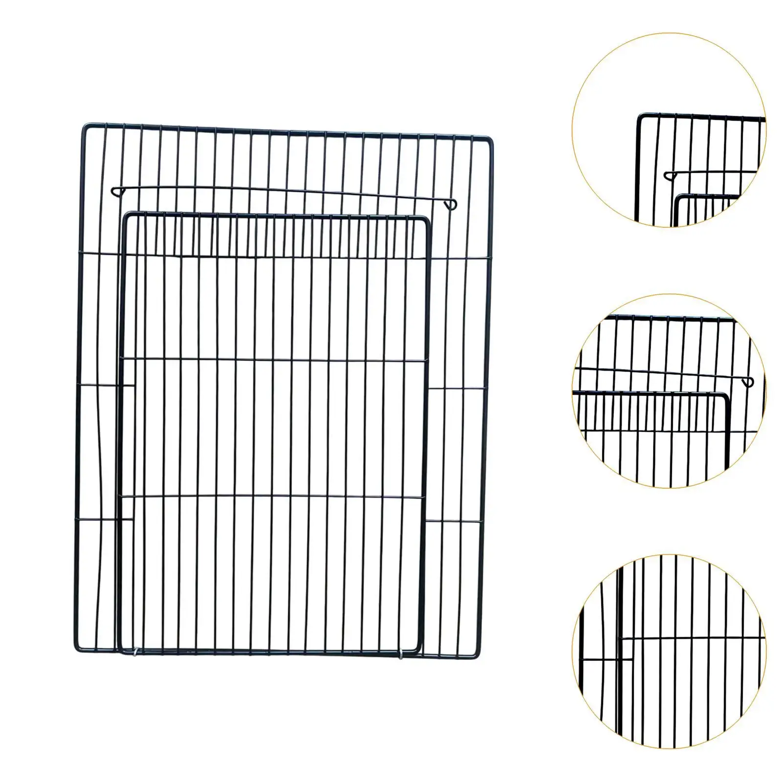 Puerta de parque infantil para mascotas, Protector de alambre de hierro, barrera para perros, jaula para animales pequeños, valla de alambre DIY para hámster, cachorro, gatito, barandilla - imagen 5