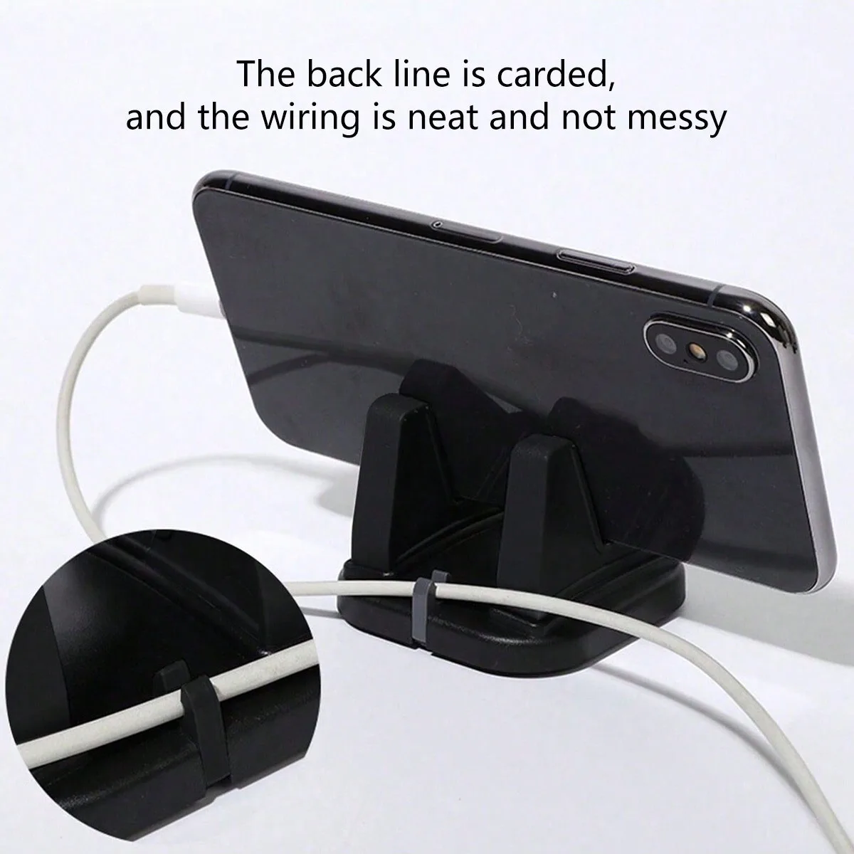 Soporte giratorio para teléfono coche – Base adhesiva 360° para tablero - imagen 3