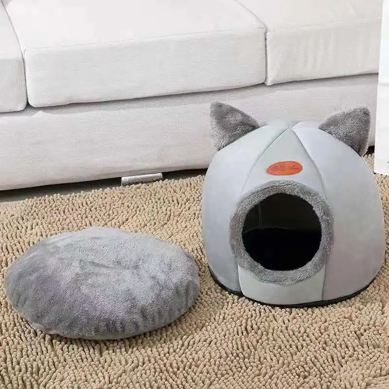 Nido cálido para mascotas con múltiples formas, una cama multiusos para gatos que los gatos aman el descanso para mascotas, la arena portátil para gatos en casa es fácil de limpiar - imagen 3