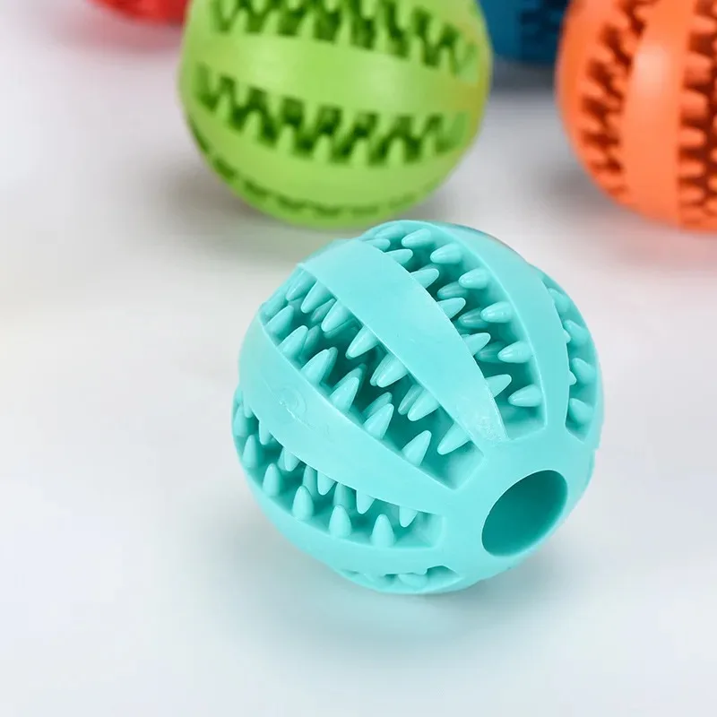 Pelota de caucho natural masticable para perros – limpiador de dientes - imagen 5