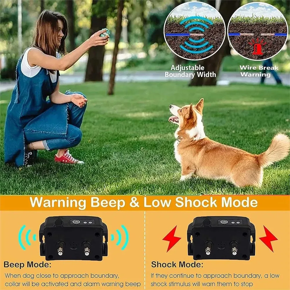 Collar de cerca con cable eléctrico separado para perros, compatible con receptores de repuesto, W227, W227B, 023, 026, TP16, TP17 - imagen 3