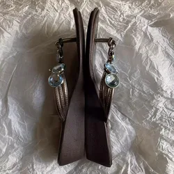 Sandalias para perros verano con plataforma estilo retro