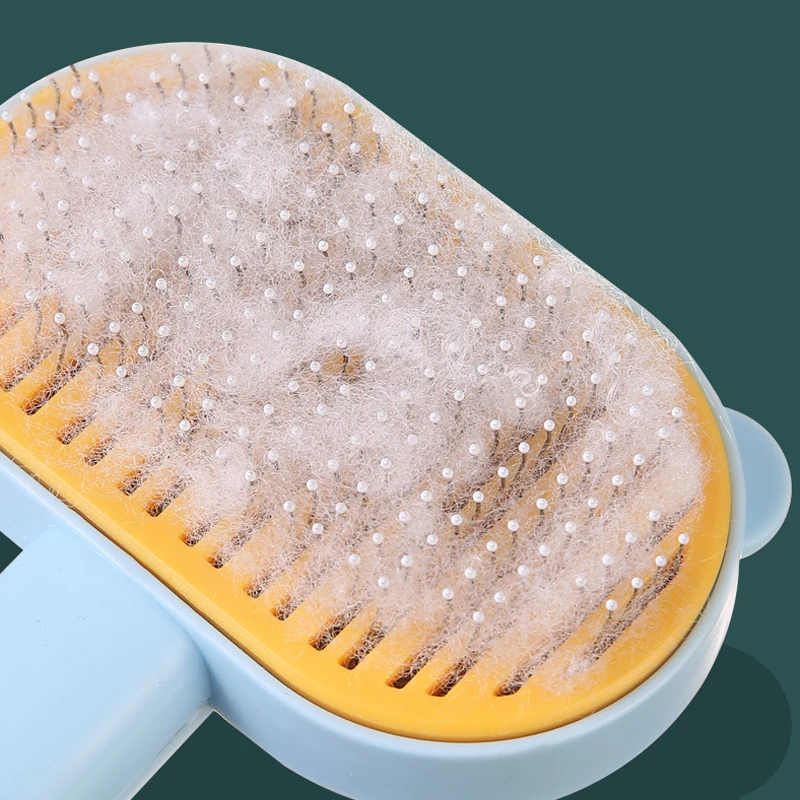 Cepillo de aseo para gatos, peines fáciles de limpiar, removedor de pelo para gatos y mascotas, peine flotante para cachorros y gatitos - imagen 5