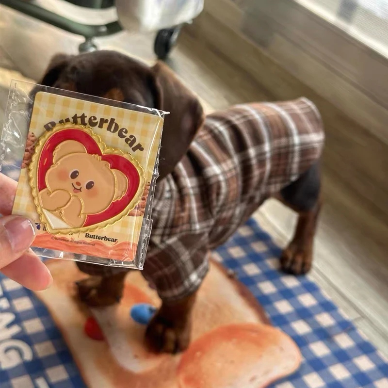 Camisa a cuadros de moda, ropa para perros salchicha de 2 patas, ropa de descanso marrón para perros Wiener, disfraces de primavera para salchichas - imagen 3