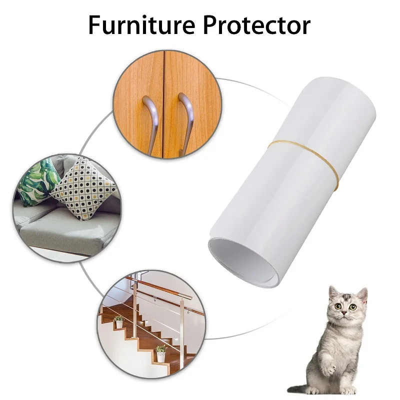 1 Uds. Protectores de muebles para gatos, protección contra arañazos para sofá, almohadillas para patas, raspador, cinta de entrenamiento, Protector contra arañazos para gatos, protección para sofá - imagen 3