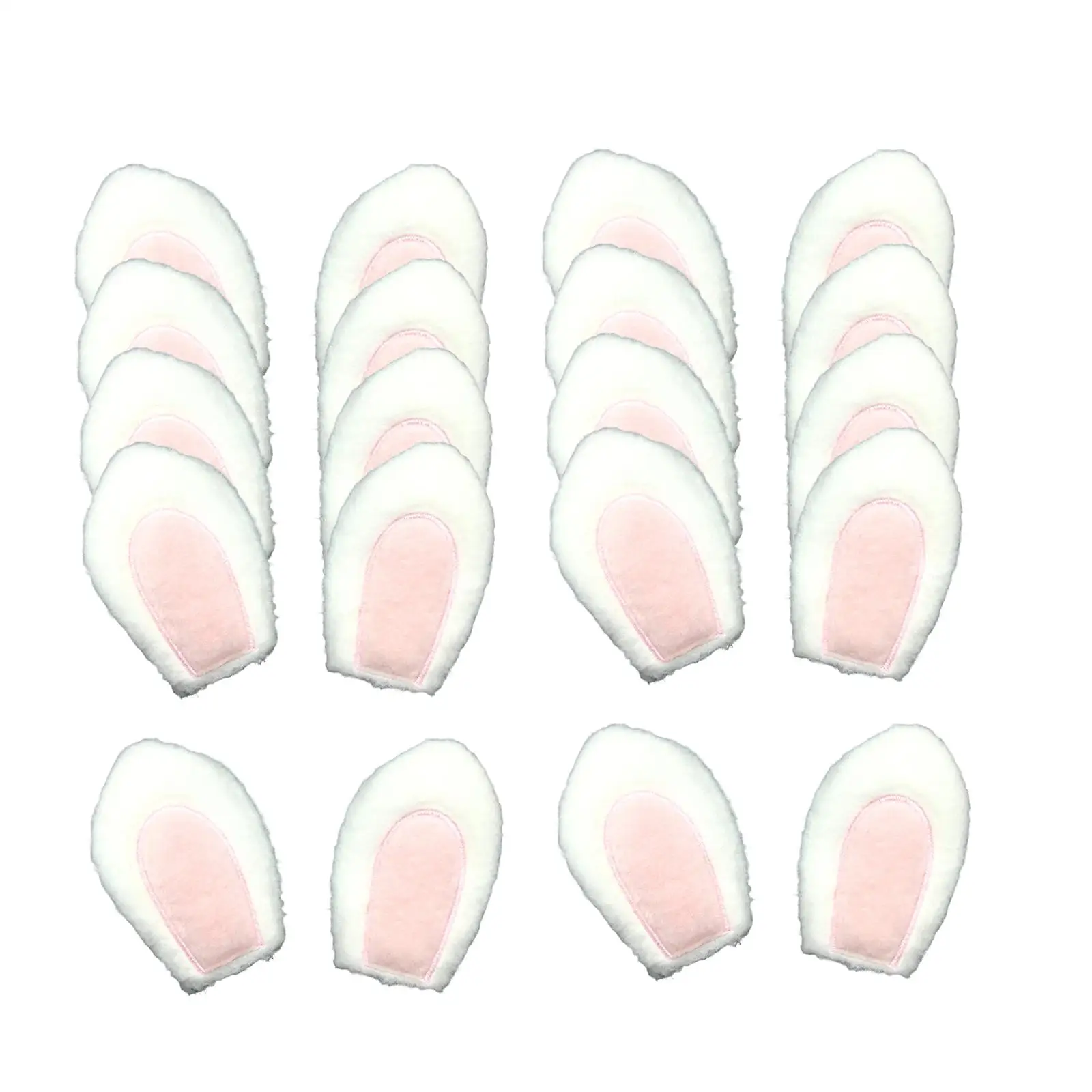 10 Pairs Bunny Ears Accessories Decor 13.5cmx8.5cm Ornaments Rabbit Ears for Hair Ties, DIY Hair Clips, Scrapbooking Party